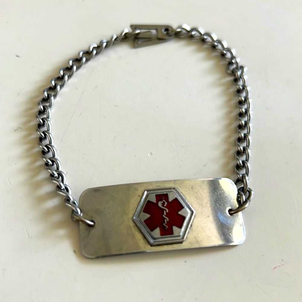 Vintage Diabetic Medical Alert Bracelet